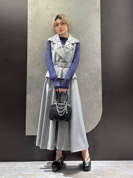 「HARE（ハレ）のアイテム（ワンピース/ドレス）」を使った、mia4422hさん（レディース・166cm）の冬コーディネート