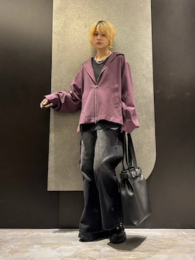 「アイテム（ブルゾン）」を使った、mia4422hさん（レディース・166cm）の夏コーディネート