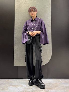 「アイテム（財布）」を使った、mia4422hさん（レディース・166cm）の春コーディネート