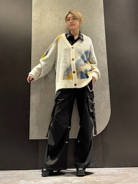 「アイテム（ウォレットチェーン）」を使った、mia4422hさん（レディース・166cm）の秋コーディネート