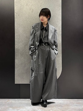 「HARE（ハレ）のアイテム（テーラードジャケット）」を使った、mia4422hさん（レディース・166cm）の夏コーディネート