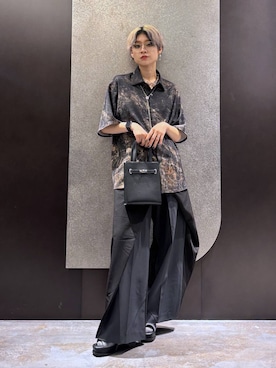 「HARE（ハレ）の【MADE IN JAPAN】メタルループタイ(HARE)（ネックレス、シルバー系）」を使った、mia4422hさん（レディース・166cm）の夏コーディネート
