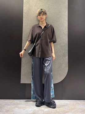 「HARE（ハレ）のマルチWAYウォレットチェーン(HARE)（ウォレットチェーン、シルバー系）」を使った、mia4422hさん（レディース・166cm）の夏コーディネート