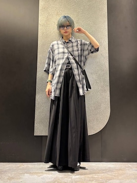 「アイテム（ネックレス）」を使った、mia4422hさん（レディース・166cm）の夏コーディネート