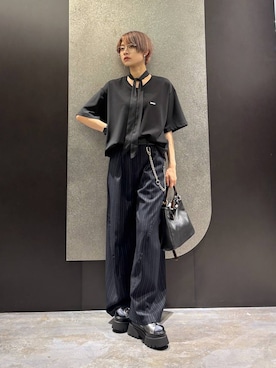 「HARE（ハレ）のマルチWAYウォレットチェーン(HARE)（ウォレットチェーン、シルバー系）」を使った、mia4422hさん（レディース・166cm）の春コーディネート
