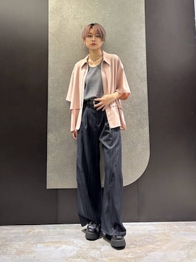 「HARE（ハレ）のマルチWAYウォレットチェーン(HARE)（ウォレットチェーン、シルバー系）」を使った、mia4422hさん（レディース・166cm）の春コーディネート
