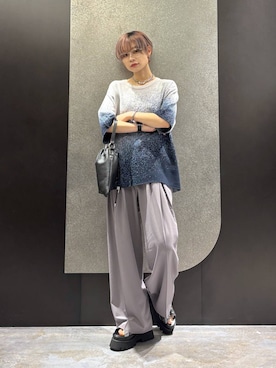 「HARE（ハレ）のマルチWAYウォレットチェーン(HARE)（ウォレットチェーン、シルバー系）」を使った、mia4422hさん（レディース・166cm）の春コーディネート
