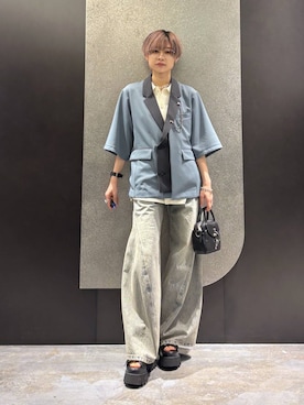 「HARE（ハレ）の【MADE IN JAPAN】ステンレスブレスレット(HARE)（ブレスレット、シルバー系）」を使った、mia4422hさん（レディース・166cm）の春コーディネート
