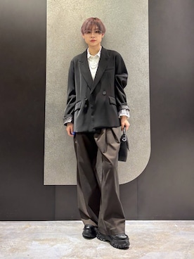 「HARE（ハレ）のアイテム（スラックス）」を使った、mia4422hさん（レディース・166cm）の春コーディネート