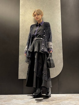 「アイテム（ブーツ、シルバー系）」を使った、mia4422hさん（レディース・166cm）の秋コーディネート