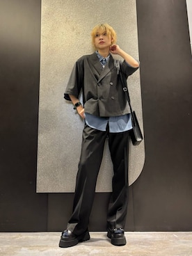 「メンズライク」｜「アイテム（ジャケット/アウター）」を使った、mia4422hさん（レディース・166cm）の夏コーディネート