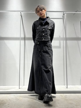 「HARE（ハレ）のアイテム（デニムジャケット）」を使った、mia4422hさん（レディース・166cm）の秋コーディネート