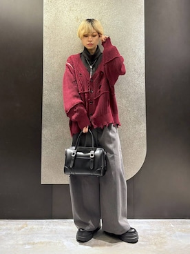 「HARE（ハレ）のアイテム（バッグ）」を使った、mia4422hさん（レディース・166cm）の冬コーディネート