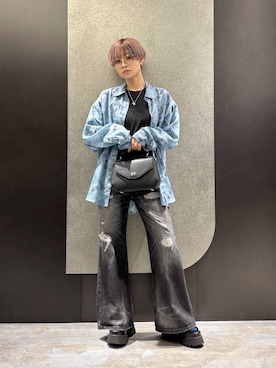 「HARE（ハレ）のアイテム（パンツ）」を使った、mia4422hさん（レディース・166cm）の春コーディネート