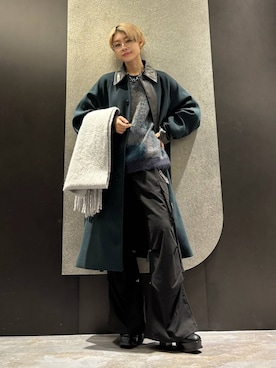 「アイテム（ウォレットチェーン）」を使った、mia4422hさん（レディース・166cm）の秋コーディネート