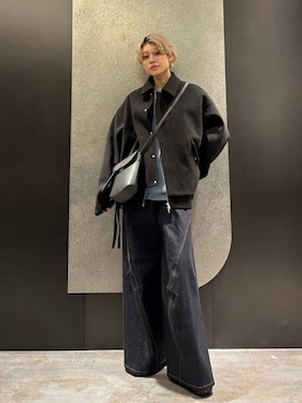 「HARE（ハレ）のアイテム（ブルゾン）」を使った、mia4422hさん（レディース・166cm）の秋コーディネート