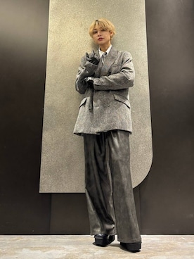 「アイテム（ブーツ、ブルー系）」を使った、mia4422hさん（レディース・166cm）の秋コーディネート