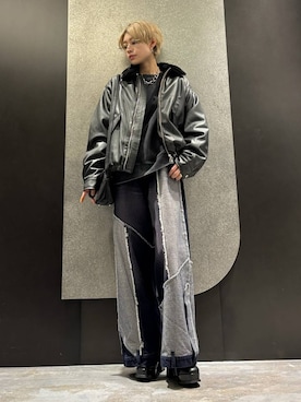 「HARE（ハレ）のアイテム（ブルゾン）」を使った、mia4422hさん（レディース・166cm）の秋コーディネート