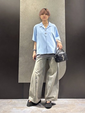 「HARE（ハレ）のマルチWAYウォレットチェーン(HARE)（ウォレットチェーン、シルバー系）」を使った、mia4422hさん（レディース・166cm）の春コーディネート