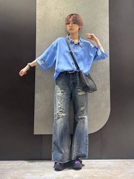 「HARE（ハレ）のアイテム（シューズ）」を使った、mia4422hさん（レディース・166cm）の春コーディネート