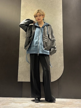 「アイテム（ウォレットチェーン）」を使った、mia4422hさん（レディース・166cm）の秋コーディネート