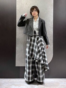 UNDERGROUND MODE】チェックレイヤードパンツ(HARE)を使ったレディース