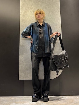 「アイテム（メッセンジャーバッグ）」を使った、mia4422hさん（レディース・166cm）の夏コーディネート