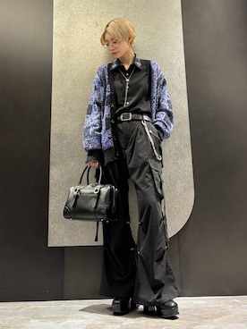 「アイテム（ボストンバッグ）」を使った、mia4422hさん（レディース・166cm）の秋コーディネート