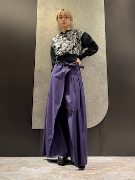 「HARE（ハレ）のアイテム（スラックス）」を使った、mia4422hさん（レディース・166cm）の秋コーディネート