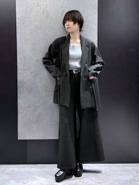 「アイテム（タンクトップ）」を使った、mia4422hさん（レディース・166cm）の夏コーディネート