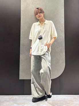 「HARE（ハレ）のマルチWAYウォレットチェーン(HARE)（ウォレットチェーン、シルバー系）」を使った、mia4422hさん（レディース・166cm）の春コーディネート