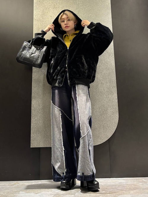 [即完品] HARE サイコウチクデニムパンツ セール】3Dサイコウチクデニムパンツ(HARE)（デニムパンツ）｜HARE