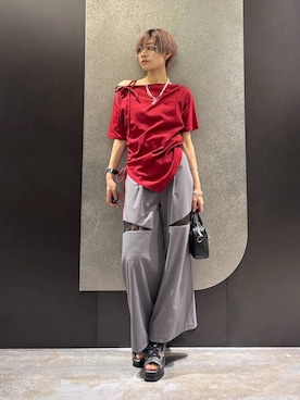 「HARE（ハレ）のアイテム（ブーツ）」を使った、mia4422hさん（レディース・166cm）の春コーディネート