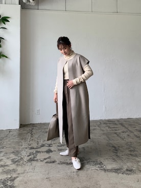「LIAN（リアン）のアイテム（その他アウター）」を使った、Lianさん（レディース・157cm）の夏コーディネート