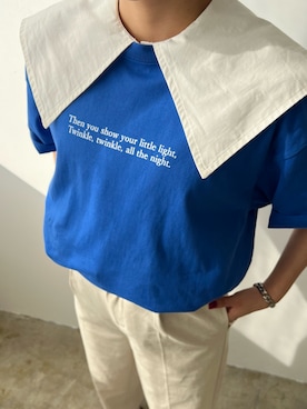 「LIAN（リアン）のアイテム（Tシャツ/カットソー）」を使った、Lianさん（レディース・157cm）の春コーディネート