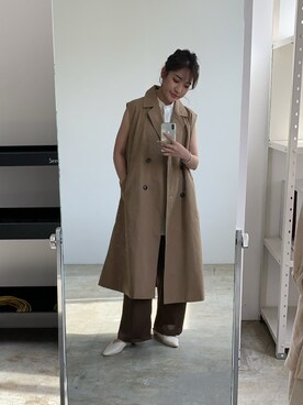 「LIAN（リアン）のアイテム（その他アウター）」を使った、Lianさん（レディース・157cm）の夏コーディネート