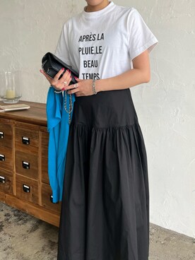 「LIAN（リアン）のアイテム（Tシャツ/カットソー）」を使った、Lianさん（レディース・157cm）の春コーディネート