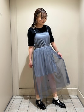 「WEAR」｜なっちゃんさん（レディース・161cm）の春コーディネート