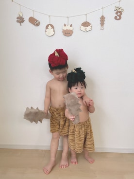 「アイテム（ファッション雑貨）」を使った、RION/3兄弟ママ🧸さん（キッズ・100cm）の春コーディネート