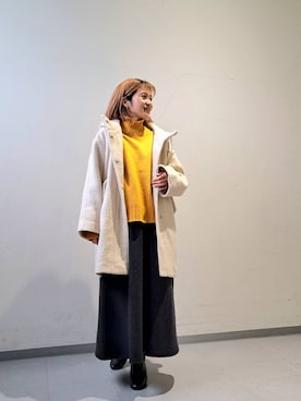 「スカートコーデ」｜oda8118さん（レディース・152cm）の冬コーディネート