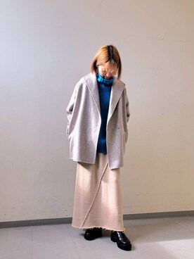 「URBAN RESEARCH DOORS（アーバンリサーチドアーズ）のウールリバーテーラードコート（その他アウター）」を使った、oda8118さん（レディース・152cm）の秋コーディネート
