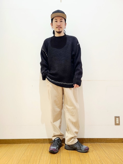 セール】ブランケットステッチ モヘアライクニット（ニット/セーター