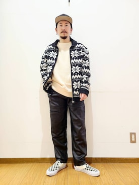 アライタカノリさん（メンズ・164cm）の冬コーディネート