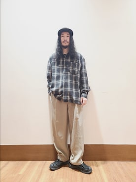 「センタープレス」｜アライタカノリさん（メンズ・164cm）の秋コーディネート