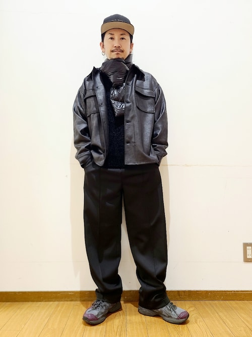 モール クルーネック ニット