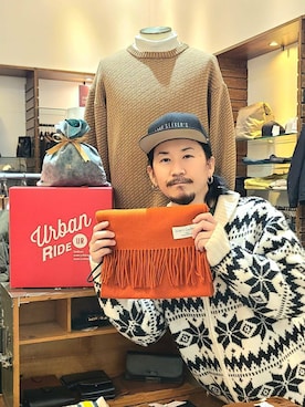 「ur_welcomeありがとうに会いに行く。」｜アライタカノリさん（メンズ・164cm）の冬コーディネート