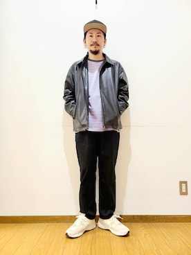 「アイテム（ブルゾン）」を使った、アライタカノリさん（メンズ・164cm）の秋コーディネート