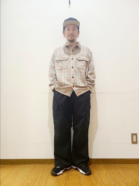 「アイテム（テーラードジャケット）」を使った、アライタカノリさん（メンズ・164cm）の秋コーディネート