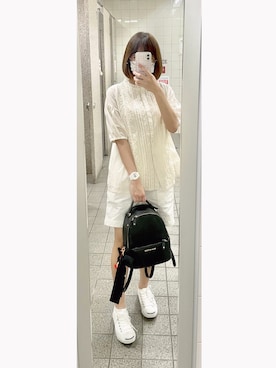 「merry jenny（メリージェニー）のアイテム（PC・スマホグッズ/家電）」を使った、ミルクセーキさん（レディース・152cm）の夏コーディネート
