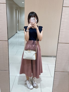「merry jenny（メリージェニー）のアイテム（PC・スマホグッズ/家電）」を使った、ミルクセーキさん（レディース・152cm）の夏コーディネート